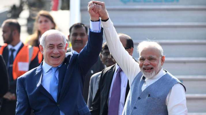 Benjamin Netanyahu with Narendra Modi Benjamin Netanyahu with Narendra Modi- India TV