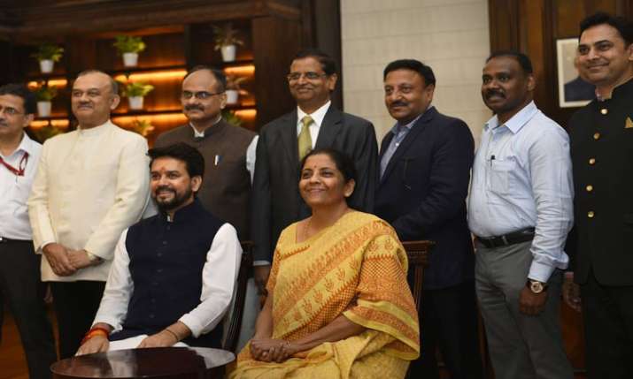 Finance Minister with giving the final touches to the Union Budget 2019-20 Finance Minister with giving the final touches to the Union Budget 2019-20- India TV Paisa