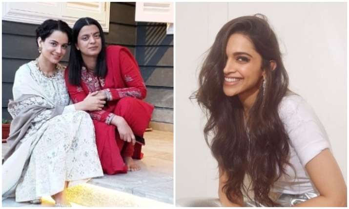Kangana ranaut and deepika padukone Kangana ranaut and deepika padukone- India TV