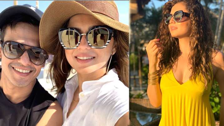 Drashti Dhami with husband Neeraj Drashti Dhami with husband Neeraj- India TV