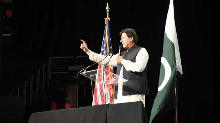 Baloch activists disrupt Pakistan PM Imran Khan's speech during a community event in Washington DC | Baloch activists disrupt Pakistan PM Imran Khan's speech during a community event in Washington DC |- India TV