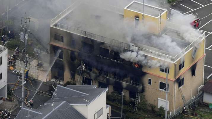 Japan fire: Arson attack on animation studio in Kyoto leaves several dead | AP Japan fire: Arson attack on animation studio in Kyoto leaves several dead | AP- India TV