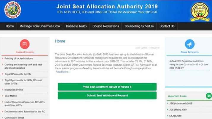 josaa round 7 seat allotment josaa round 7 seat allotment- India TV