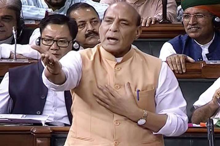 BJP has no role in Karnataka crises says Rajnath Singh in Lok Sabha BJP has no role in Karnataka crises says Rajnath Singh in Lok Sabha- India TV