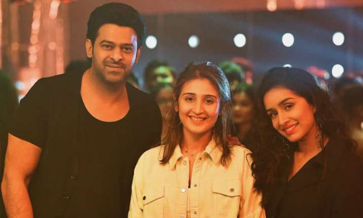 Dhvani Bhanushali with Prabhas and Shraddha Kapoor Dhvani Bhanushali with Prabhas and Shraddha Kapoor- India TV