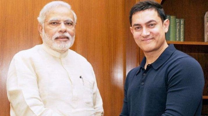 PM Narendra Modi and aamir khan PM Narendra Modi and aamir khan- India TV