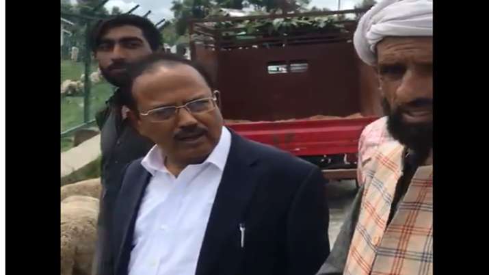 NSA Ajit Doval at Ananatnag NSA Ajit Doval at Ananatnag- India TV