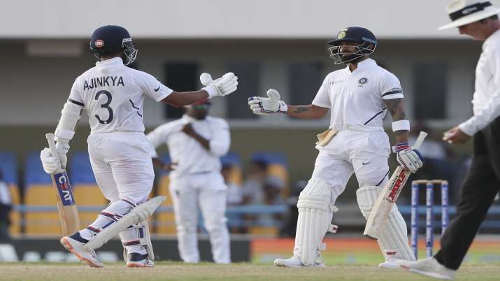 WI vs IND, 1st Test: रहाणे-विराट... WI vs IND, 1st Test: रहाणे-विराट...- India TV