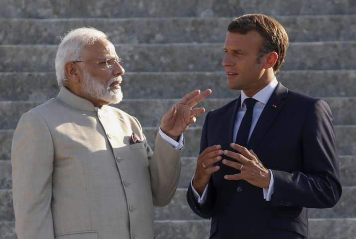 French President Emmanuel Macron and Prime... French President Emmanuel Macron and Prime...- India TV