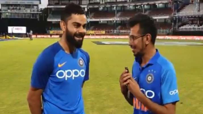 Virat Kohli and Yujvender chahal Virat Kohli and Yujvender chahal- India TV