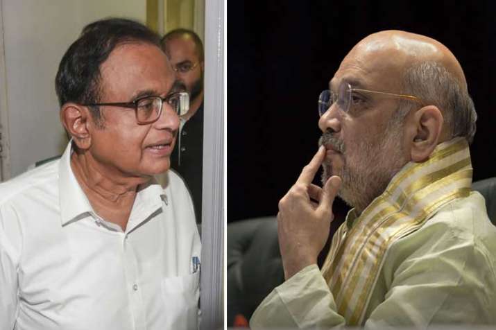 P Chiadambaram and Amit Shah P Chiadambaram and Amit Shah- India TV