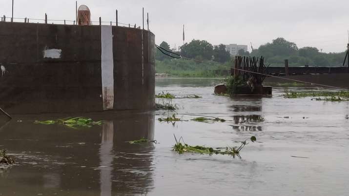 Water level raise in Yamuna river in Delhi Water level raise in Yamuna river in Delhi- India TV