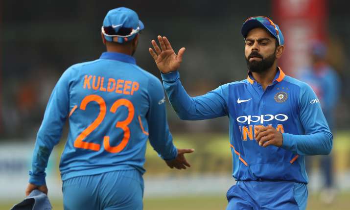 Kuldeep Yadav and Virat Kohli Kuldeep Yadav and Virat Kohli- India TV