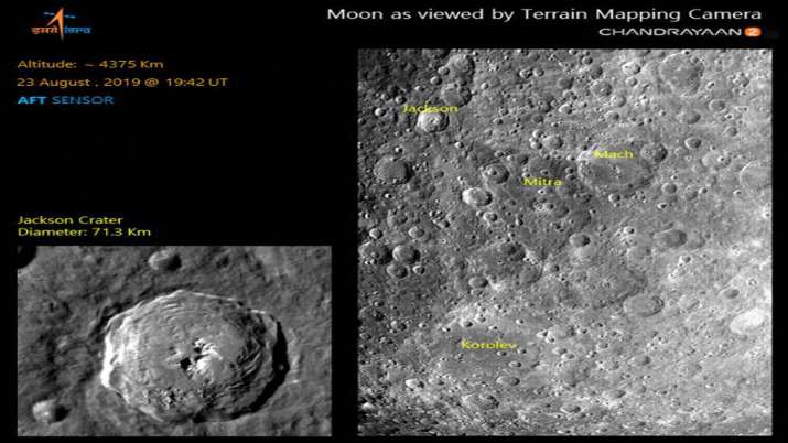 Chandrayaan 2 maps lunar surface of moon, ISRO releases... Chandrayaan 2 maps lunar surface of moon, ISRO releases...- India TV