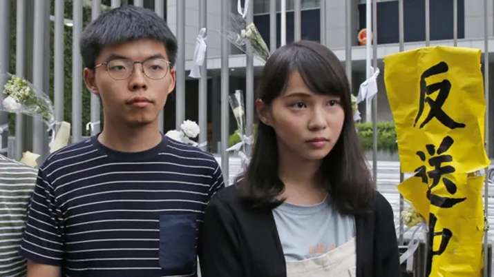 Joshua Wong arrested with other Hong Kong pro-democracy activists Joshua Wong arrested with other Hong Kong pro-democracy activists- India TV