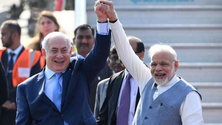 Narendra Modi and Benjamin Netanyahu Narendra Modi and Benjamin Netanyahu- India TV