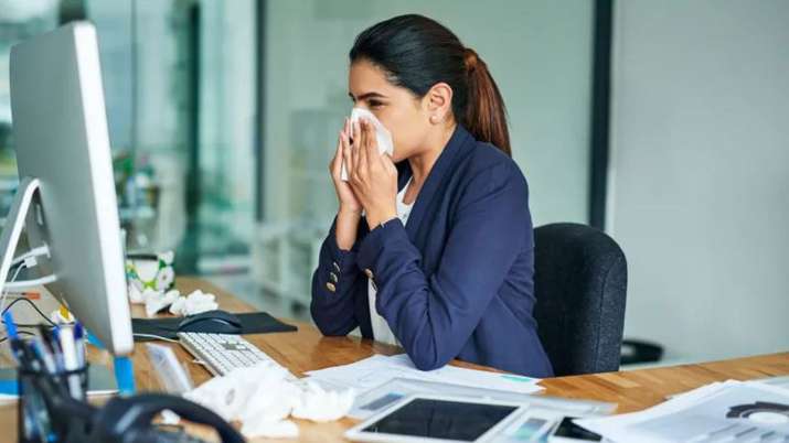 80 percent people sick in office premises found in a research 80 percent people sick in office premises found in a research- India TV