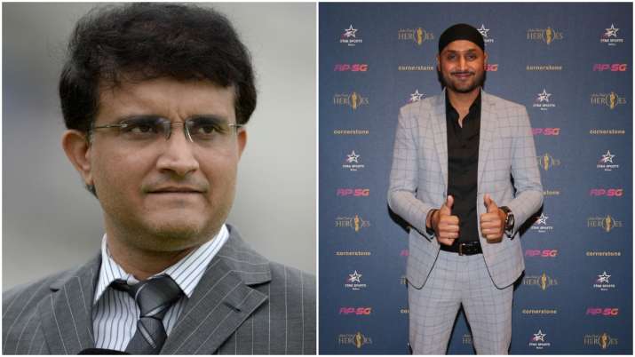 Sourav Ganguly and Harbhajan Singh Sourav Ganguly and Harbhajan Singh- India TV