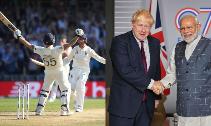 PM Modi and Britain pm Johnson PM Modi and Britain pm Johnson- India TV