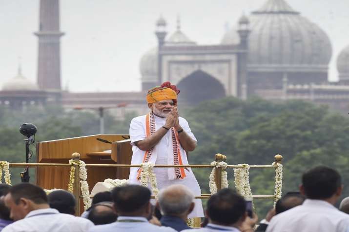 PM Narendra Modi address to the nation on 73rd IndiaIndependenceDay PM Narendra Modi address to the nation on 73rd IndiaIndependenceDay- India TV Paisa