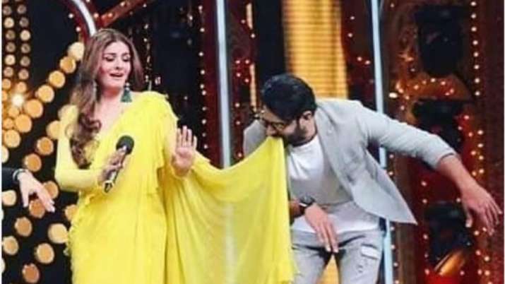 Prabhas and Raveena tandon Prabhas and Raveena tandon- India TV
