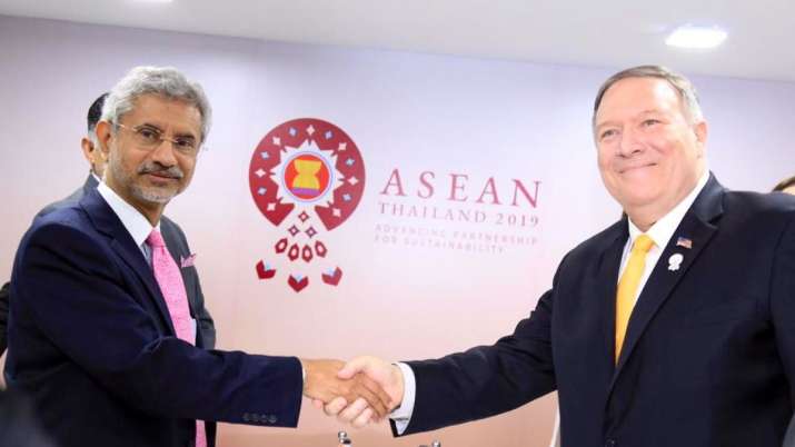 S Jaishankar meets with US secretary for State department Mike Pompeo S Jaishankar meets with US secretary for State department Mike Pompeo- India TV