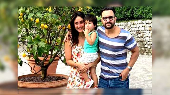 Saif Ali Khan with Kareena Kapoor and Taimur Saif Ali Khan with Kareena Kapoor and Taimur- India TV