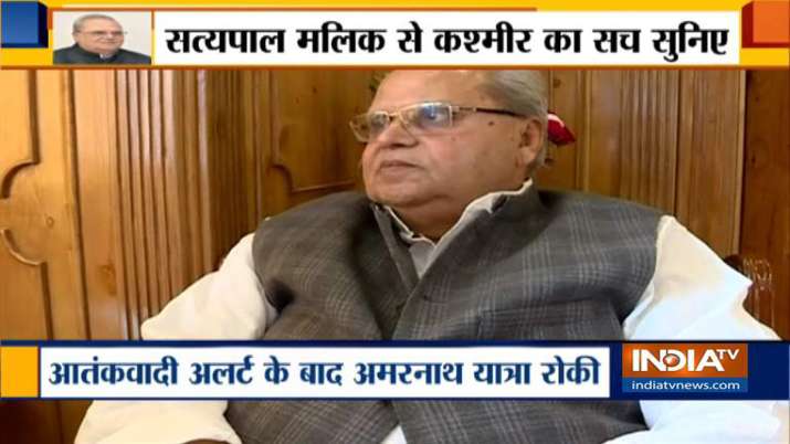 Jammu Kashmir Governor Satyapal Malik Jammu Kashmir Governor Satyapal Malik- India TV