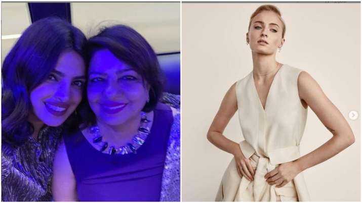 Priyanka chopra , madhu chopra and sophie turner Priyanka chopra , madhu chopra and sophie turner- India TV