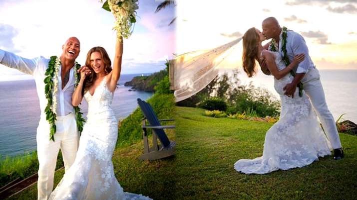 dwayne johnson wedding pics dwayne johnson wedding pics- India TV