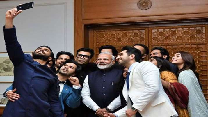 PM Modi with bollywood stars PM Modi with bollywood stars - India TV