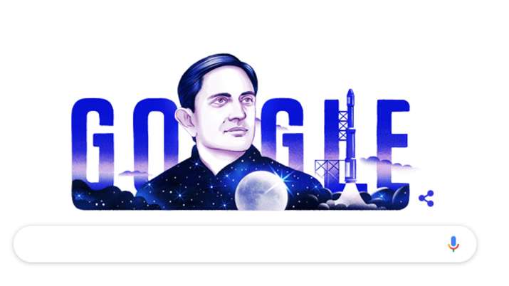 Vikram Sarabhai, the father of ISRO, honoured by Google Doodle on his 100th birthday | Google Vikram Sarabhai, the father of ISRO, honoured by Google Doodle on his 100th birthday | Google- India TV
