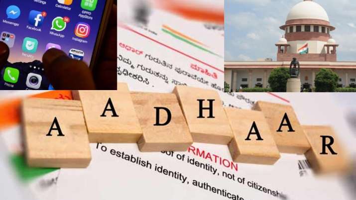 aadhaar linking with facebook whatsapp and twitter accounts supreme court will decide today aadhaar linking with facebook whatsapp and twitter accounts supreme court will decide today- India TV Paisa