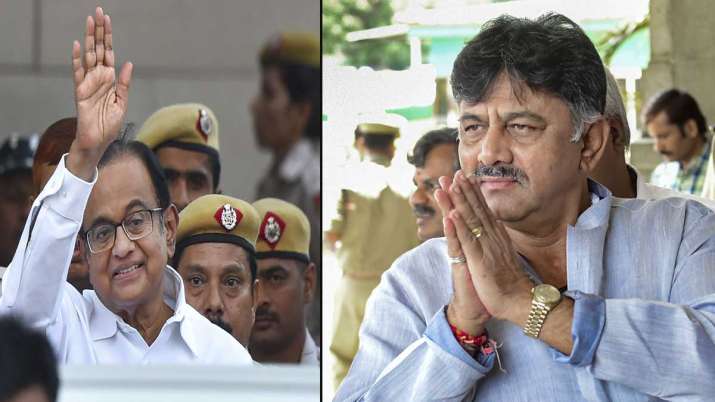P Chidambaram and DK Shivakumar P Chidambaram and DK Shivakumar- India TV