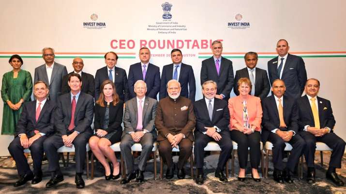 Narendra Modi meets CEOs from energy sector in US, PM asks ‘Howdy Houston’ before 'Howdy Modi' even Narendra Modi meets CEOs from energy sector in US, PM asks ‘Howdy Houston’ before 'Howdy Modi' even- India TV
