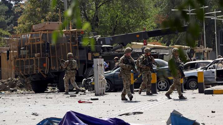 Taliban claim deadly attack near US embassy in Kabul | AP Taliban claim deadly attack near US embassy in Kabul | AP- India TV
