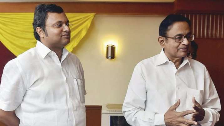 Karti Chidambaram and P. Chidambaram Karti Chidambaram and P. Chidambaram- India TV
