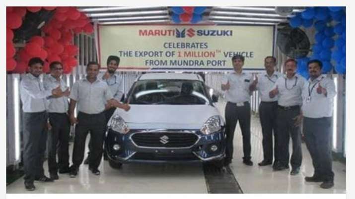 Maruti crosses 10-lakh-exports milestone from Mundra Port Maruti crosses 10-lakh-exports milestone from Mundra Port- India TV Paisa