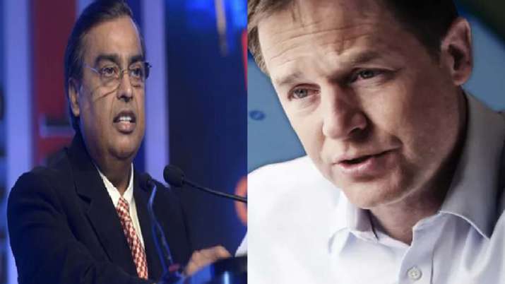 mukesh ambani and Nick Clegg mukesh ambani and Nick Clegg- India TV Paisa