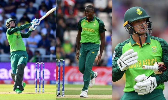Van Der Dussen, Kagiso Rabada and Quinton de Cock Van Der Dussen, Kagiso Rabada and Quinton de Cock- India TV