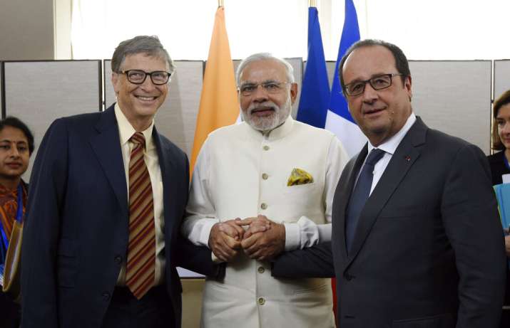 PM Modi with Bill Gates PM Modi with Bill Gates- India TV