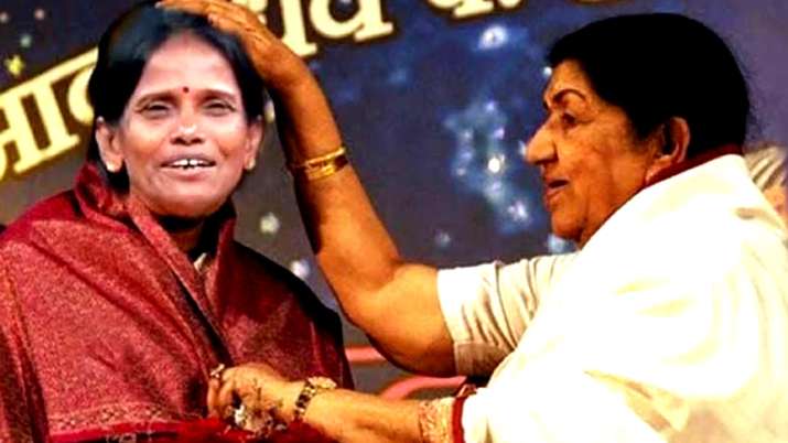 Ranu Mandal photoshop pic with Lata Mangeshkar Ranu Mandal photoshop pic with Lata Mangeshkar- India TV