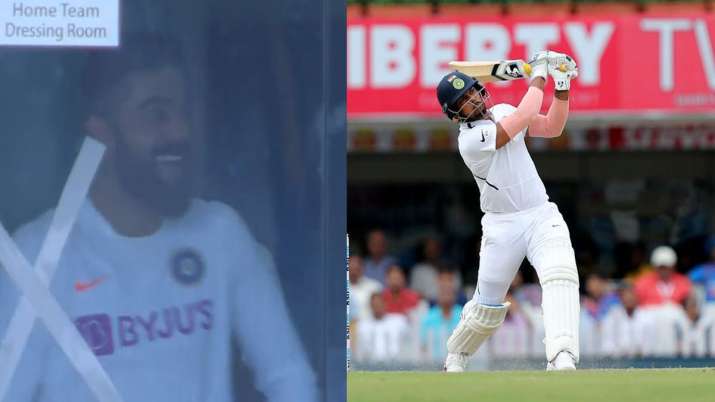 Virat Kohli Reaction On Umesh Yadav Sixes Virat Kohli Reaction On Umesh Yadav Sixes- India TV