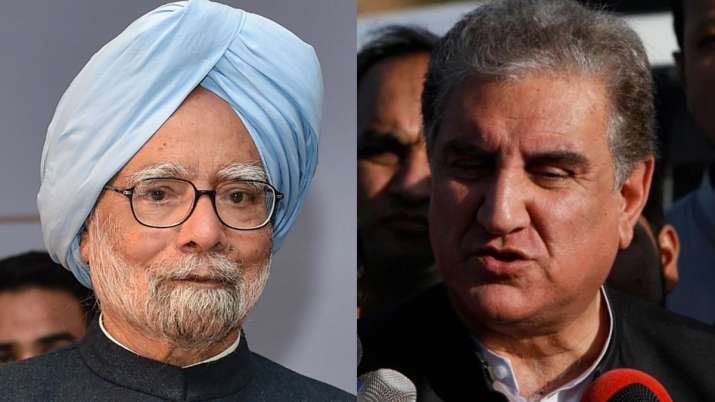 Manmohan Singh and Shah Mahmood Qureshi Manmohan Singh and Shah Mahmood Qureshi- India TV