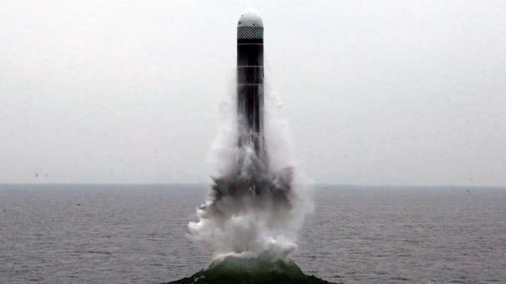 North Korea says it successfully tested new submarine-launched ballistic missile | AP North Korea says it successfully tested new submarine-launched ballistic missile | AP- India TV