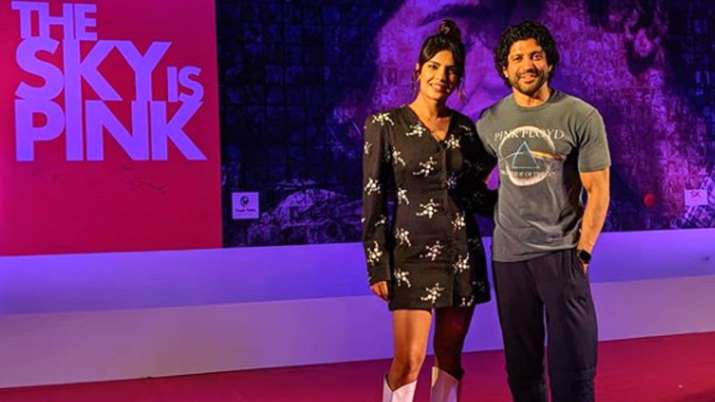 Farhan Akhtar and Priyanka Chopra in The Sky Is Pink Farhan Akhtar and Priyanka Chopra in The Sky Is Pink- India TV