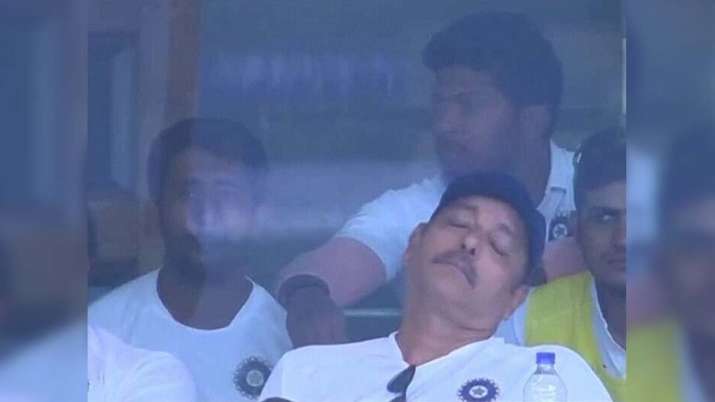 Ravi Shastri Sleeping Ravi Shastri Sleeping- India TV