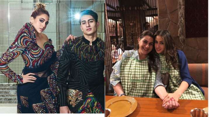 Sara ali khan, ibrahim ali khan and Amrita singh Sara ali khan, ibrahim ali khan and Amrita singh- India TV