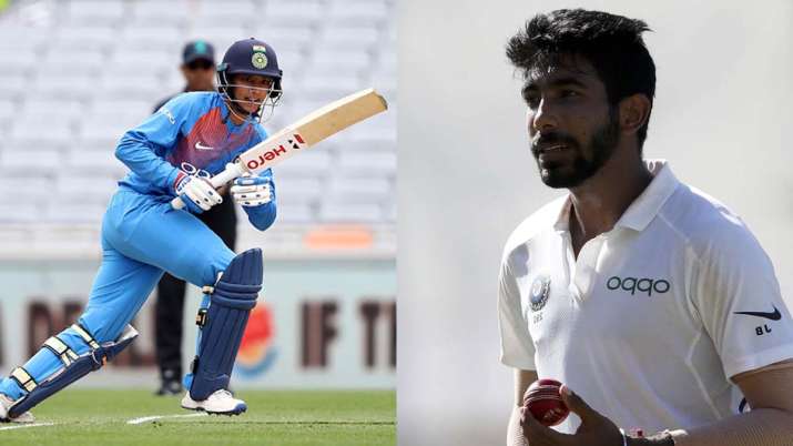 Jasprit Bumrah and Smriti Mandhana Jasprit Bumrah and Smriti Mandhana- India TV
