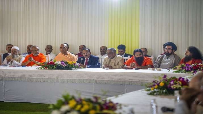 NSA Ajit Doval meets with religious leaders NSA Ajit Doval meets with religious leaders- India TV